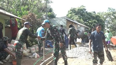 Dari Lumpur ke Beton, Transformasi Tonala Melalui Sentuhan TMMD dan Semangat Gotong Royong Warga