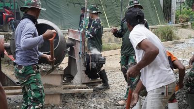 Sinergi TNI dan Rakyat Warnai Hari Kedua TMMD ke-126 di Desa Tonala