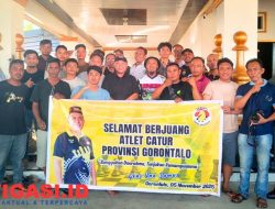 20 Atlet Catur Gorontalo Dilepas ke Kejurnas Mamuju Secara Mandiri
