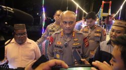 Dansat Brimob Polda Gorontalo Resmikan Jembatan Penghubung Dusun Potia-Mohulo di Desa Molalahu